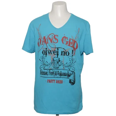 T-shirt (Blå, Flerfarvet) fra HangOwear Bomuld, Elastan