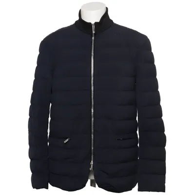 Down jacket (Gray) from Giorgio Armani Elastane, Polyamide, Viscose