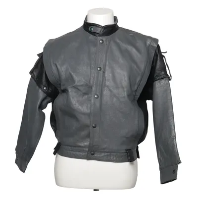 Veste en cuir (Gris, Noir)