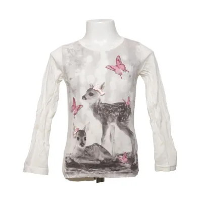 Långärmad t-shirt (Vit, Flerfärgad) från Dopo Dopo Girls Bomull
