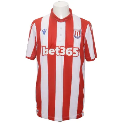 Football jersey (Red, White) from Macron Polyester