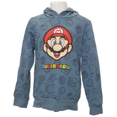 Capuchon sweater (Blauw) van Super Mario Katoen, Polyester