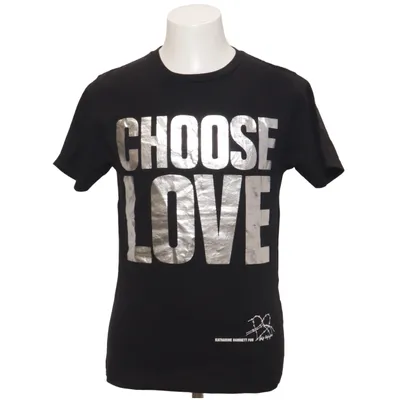 T-shirt (Noir) de Katharine Hamnett Coton biologique