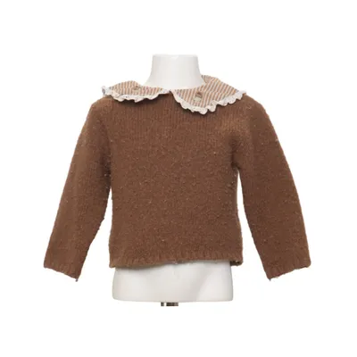 Tröja (Brun, Blå, Vit) från Zara Akryl, Bomull, Elastan, Polyester, Ull