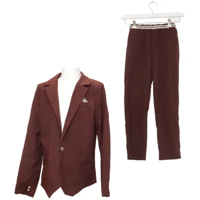 Jakkesæt (Rød) fra Fashion Bomuld, Polyester