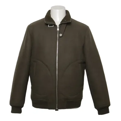 Bomberjacke (Grün) von Mango Man Baumwolle, Polyester, Wolle