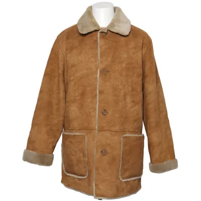 Shearling jas (Bruin, Beige) van Milestone Polyester
