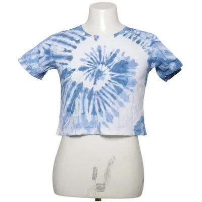 Crop top (Blue, White)