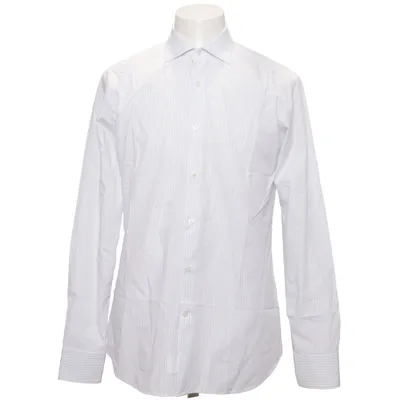 Chemise (Blanc, Bleu) de Caliban Coton