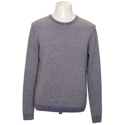 Sweater (Blå, Grå) fra Windsor Kashmir, Silke