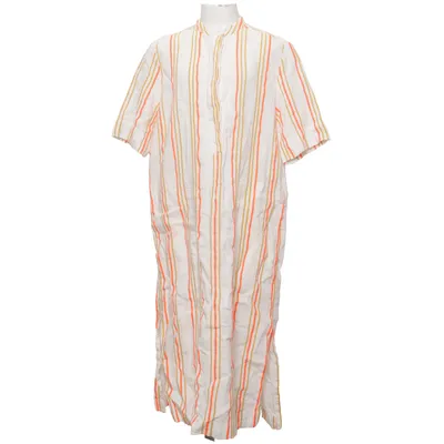 Short sleeve shirt (White, Orange, Brown) from Maan Cotton, Polyester