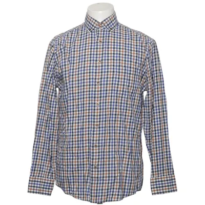 Buttondown-skjorta (Blå, Brun, Vit) från Haupt