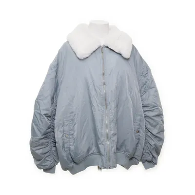 Windjack (Blauw) van Miss Selfridge Elastaan, Imitatiebont, Polyester