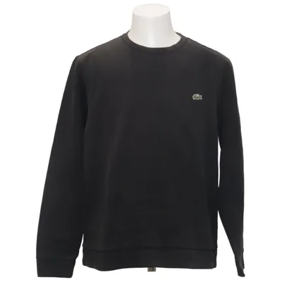 Sweatshirt (Noir) de Lacoste Coton, Polyester