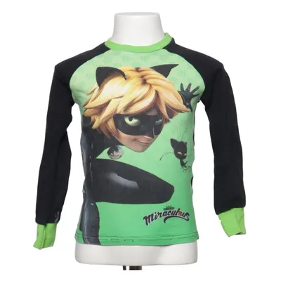 Långärmad t-shirt (Grön, Svart) från Miraculous Bomull, Elastan