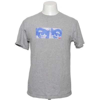 T-shirt (Grå, Blå) från Obey Bomull, Polyester