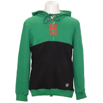 Huvtröja (Grön, Svart) från SAW Bomull, Polyester