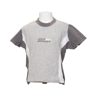 T-shirt (Gris, Blanc) de Authentic Style Coton, Élasthane