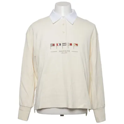 Rugbytrøje (Beige, Hvid) fra Tommy Hilfiger Bomuld, Viscose