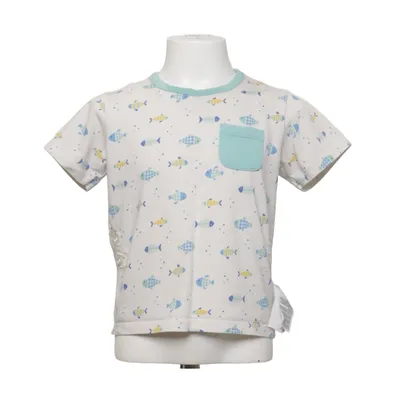 T-shirt (Hvid, Blå, Gul) fra Uniqlo Baby Bomuld, Elastan, Polyester