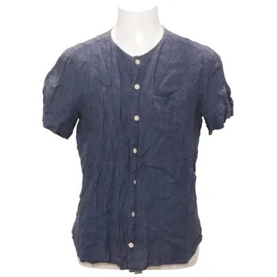 Short sleeve shirt (Blue) from Oliver Spencer Linen