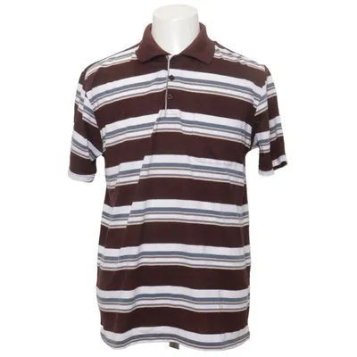 Polo shirt (Brown, White, Blue) from Marcel Battiston Cotton, Polyester