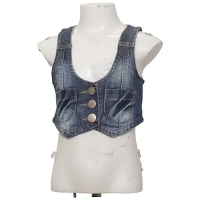 Spijker gilet (Blauw) van I Love Next Katoen