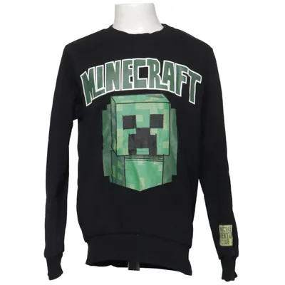 Sweatshirt (Black, Green) from Minecraft Cotton, Recycled polyester