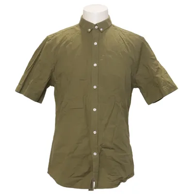 Korte mouwen shirt (Groen) van New Look Men Katoen, Elastaan