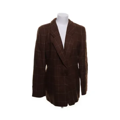 Blazer (Marron, Blanc) de Giorgio Armani Cachemire, Cupro
