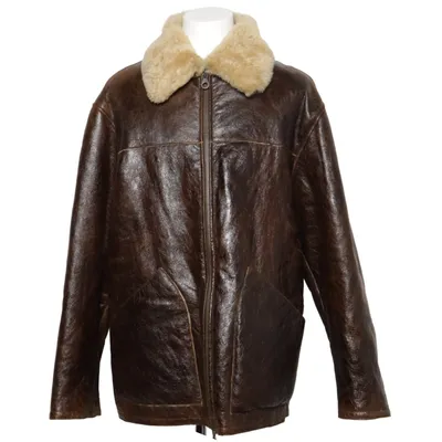 Shearling jacket (Brown, Beige) from Marlboro Classics Leather