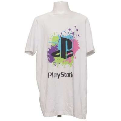 T-shirt (White, Multicolored) from Playstation Cotton