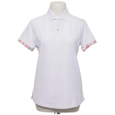 Pikétröja (Vit, Rosa) från Footjoy Elastan, Polyester