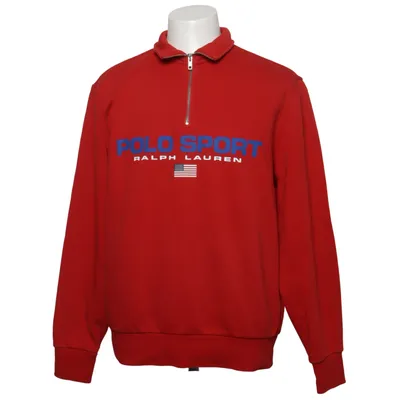 Sweatshirt (Rød, Blå) fra Polo Sport Ralph Lauren Bomuld, Genanvendt polyester