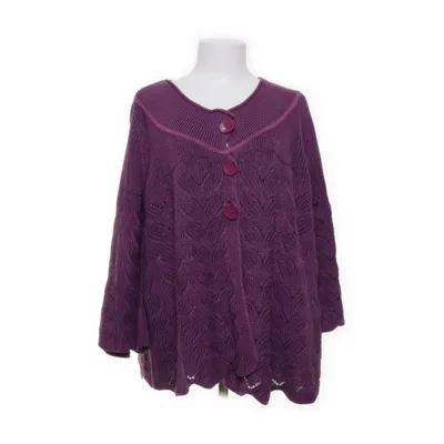 Cardigan (Lila, Roze) van Ulla Popken Acryl, Katoen