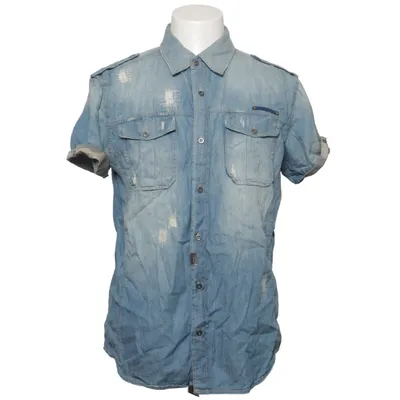 Kortärmad skjorta (Blå) från Poolman Bomull