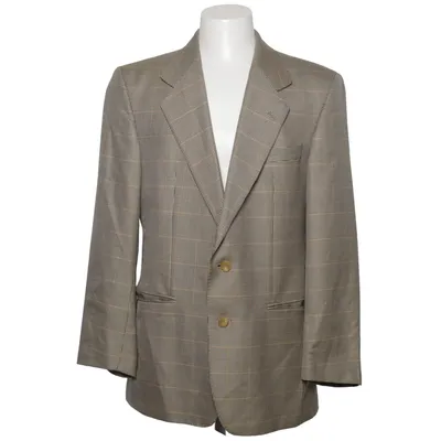Blazer (Beige, Blue) from DAKS Signature Silk, Wool