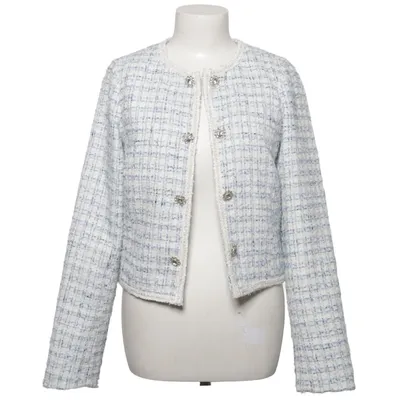 Kavaj (Vit, Blå) från Lipsy London Akryl, Bomull, Metallfiber, Polyester, Ull