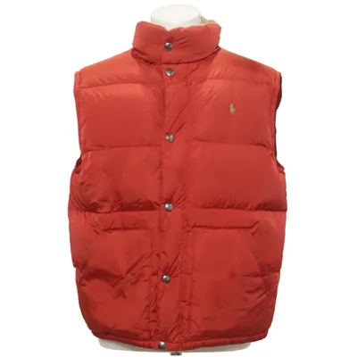 Doudoune sans manches (Rouge, Beige) de Polo Ralph Lauren Duvet, Plume, Polyamide, Polyester