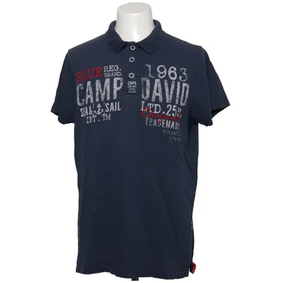 Poloshirt (Blauw) van Camp David