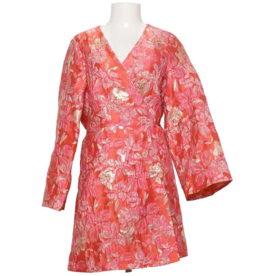 Omlottklänning (Röd, Rosa, Guldfärgad) från Fashion Musthaves Polyester
