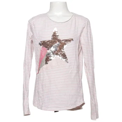 Langærmet t-shirt (Hvid, Pink) fra Gap Kids Bomuld