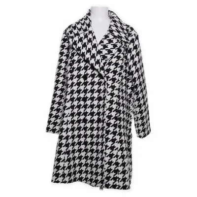 Coat (Black, White) from Maite Kelly Polyester, Wool
