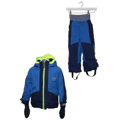 Skianzug (Blau, Gelb) von Decathlon Elasthan, Polyamid, Polyester, Polyurethan