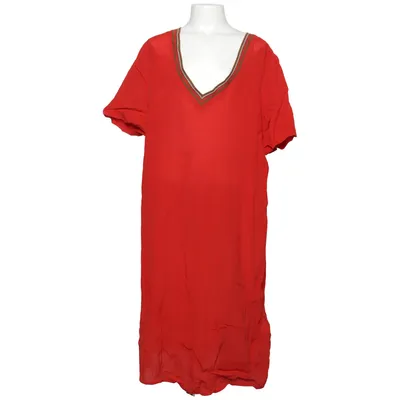 Robe (Rouge) de Sacks Soie, Viscose