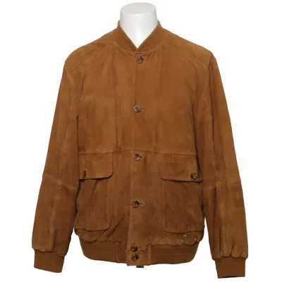 Bomber jacket (Brown) from Mani Cotton, Leather