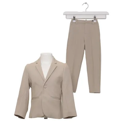 Jakkesæt (Beige) fra Zara Polyester