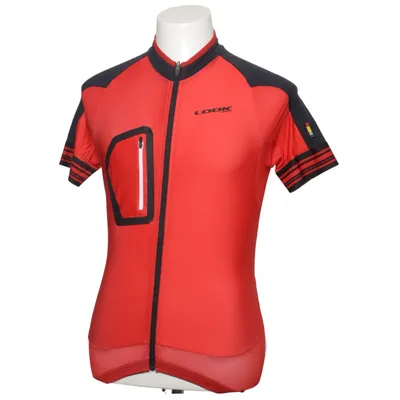 Cykeltröja (Röd, Svart) från Look Elastan, Polyester