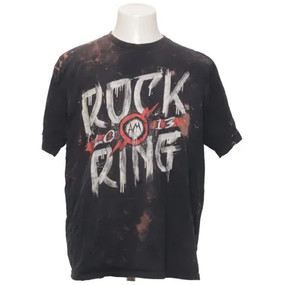 T-shirt (Sort, Rød) fra Gildan Softstyle Bomuld