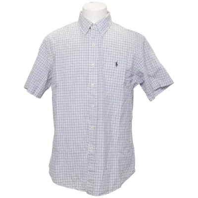Short sleeve shirt (Blue, White) from Ralph Lauren Cotton